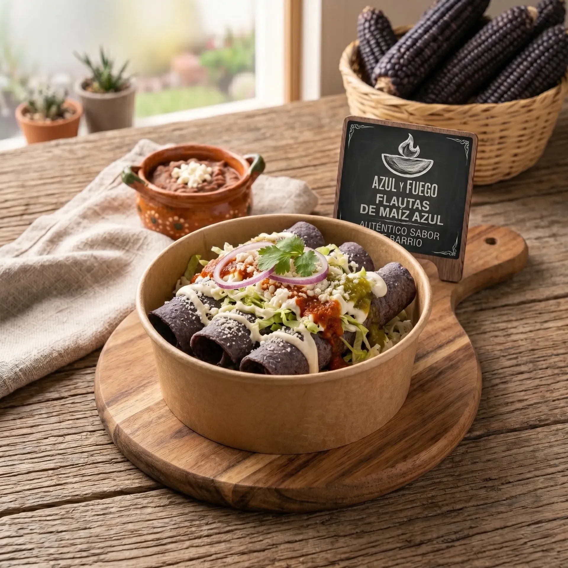 Flautas de Masa Azul